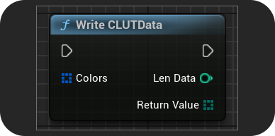 Write CLUT Data node image