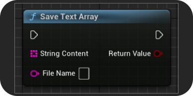 Save Text Array node image